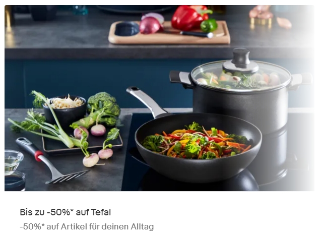 Ebay: Tefal-Sale mit Produkten ab 12,99 Euro frei Haus