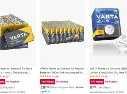 Varta: Sale bei Amazon mit Batterien zu Schnäppchenpreisen