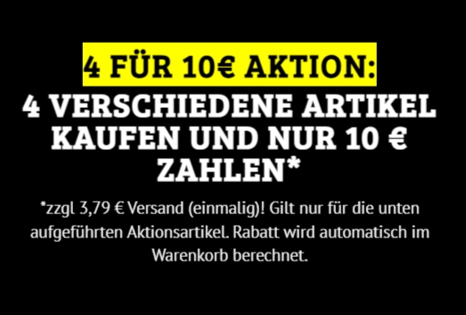 Dealclub: Vier Haushaltsartikel nach Wahl für 13,79 Euro frei Haus