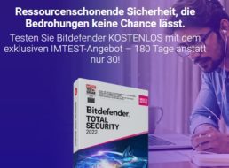 Gratis: „Bitdefender Total Security“ 180 Tage für 0 Euro