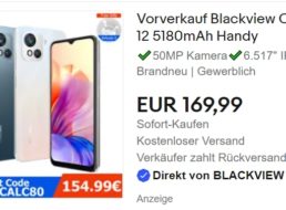 Ebay: Smartphone „Blackview Oscal C80 4G“ jetzt für 149,99 Euro