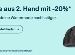 Ebay: Mode aus 2. Hand mit 20 Prozent Rabatt