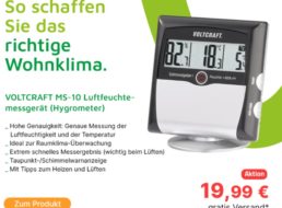 Völkner: Luftfeuchtemessgerät für 19,99 Euro frei Haus