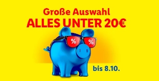 Lidl: 55 Schnäppchen unter 5 Euro, weitere unter 20 Euro