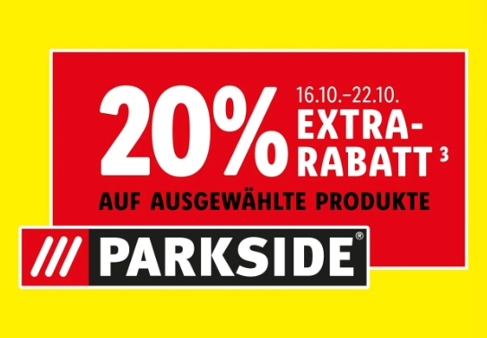 Lidl: 20 Prozent Parkside-Rabatt bis Samstag