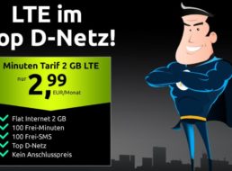 Vodafone-Netz: 2 GByte LTE für 2,99 Euro / Monat