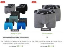 „Pierre Cardin“: Sechserpack Boxershorts für 19,99 Euro