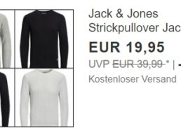 Jack & Jones: Strickpullover via Ebay für 19,95 Euro frei Haus