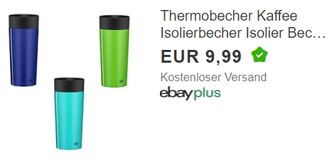 Ebay: Thermobecher Alfi Iso Mug+ für 9,99 Euro frei Haus