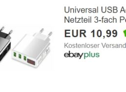 Ebay: Dreifach-Ladegerät mit Display für 10,99 Euro frei Haus