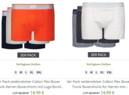 Seidensticker: Boxershorts im Sechserpack für 29,98 Euro frei Haus