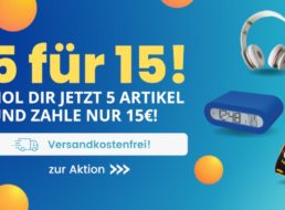 Dealclub: 5 Artikel für 15 Euro frei Haus