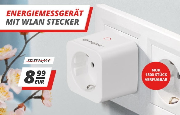 Druckerzubehoer.de: WLAN-Steckdose mit Verbrauchsmessung für 8,99 Euro