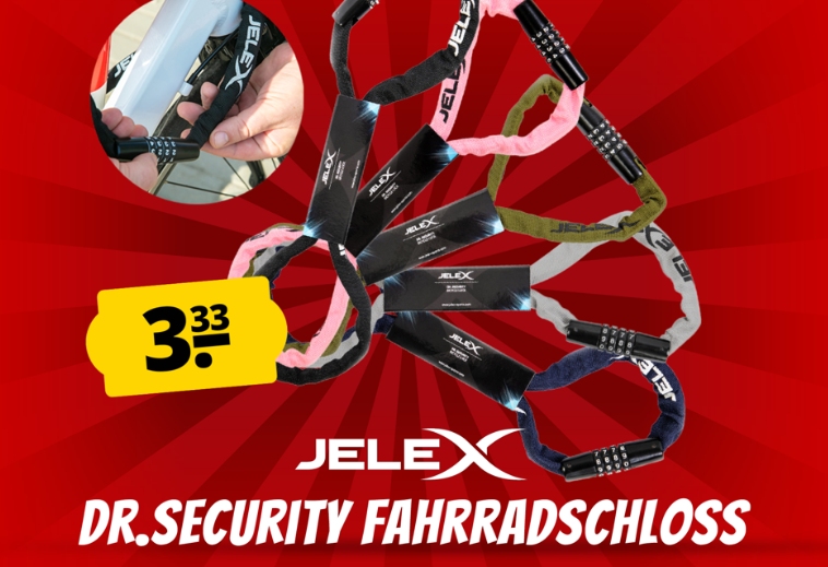 Sportspar: Fahrradschloss "Jelex Dr. Security" für 7,28 Euro mit Versand