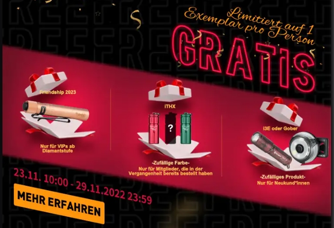 Olight: Taschenlampen und mehr zum "Black Friday" mit Rabatt