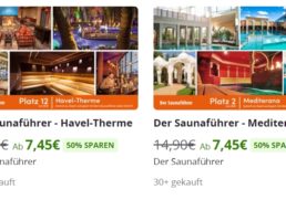 Groupon: Saunagutschein „2 für 1“ zum Preis von 7,45 Euro