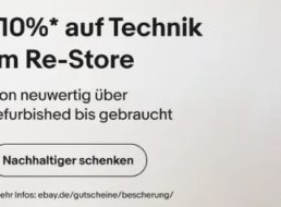 Ebay: 10 Prozent Rabatt auf bereits reduzierte Technik-B-Ware