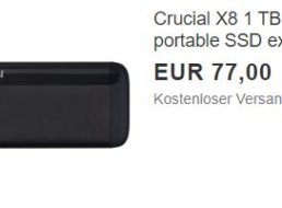 Crucial: Portable SSDs von Crucial ab 77 Euro