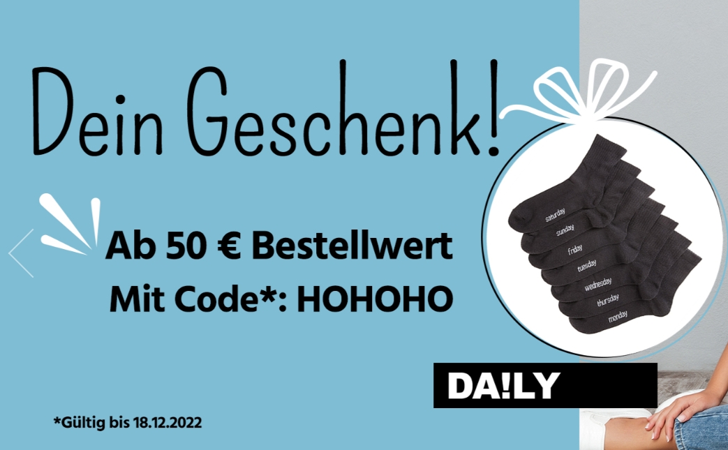 Jeans Direct: Gratis-Socken ab 50 Euro Warenwert