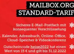 Gratis: Mailbox.org sechs Monate zum Nulltarif