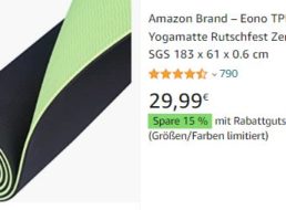 Test: Amazons Yogamatte ist „gut“, andere haben Schadstoffe