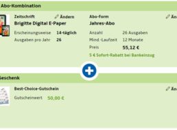 Brigitte: Digitales Jahresabo für 50,12 mit Gutschein über 50 Euro