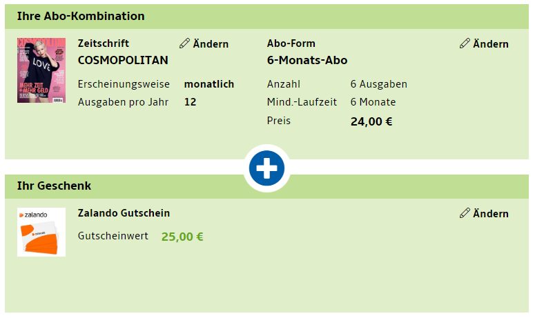 Cosmopolitan: Halbjahresabo für 24 Euro mit Gutschein über 25 Euro