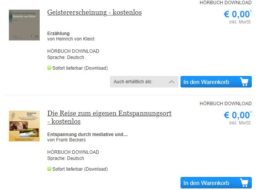 Knaller: 300 Gratis-Hörbücher via eBook.de