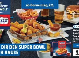 Lidl: Fast Food und Starbucks-Kaffee zum Superbowl mit Rabatt