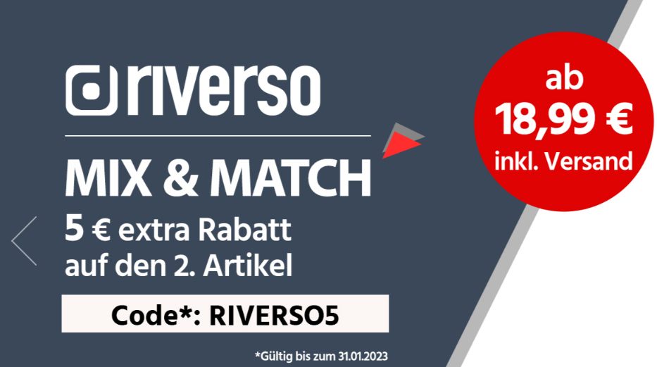 Jeans Direct: Riverso "mix and match" mit 5 Euro Rabatt