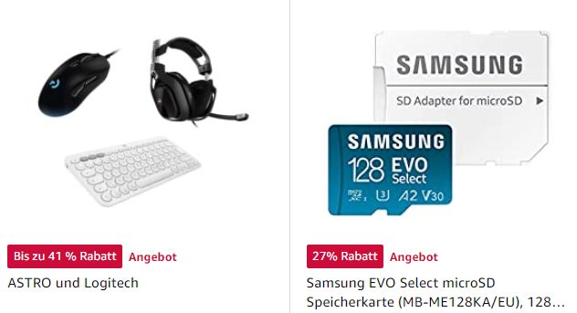 Amazon: Samsung Evo Select mit 128 GByte für 12,99 Euro