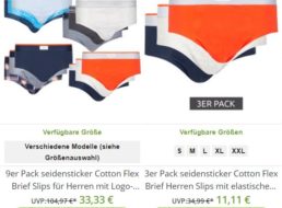 Seidensticker: Slips im Neunerpack für 33,33 Euro frei Haus