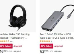 Amazon: Acer-Hardware bis Mittwoch mit Rabatt