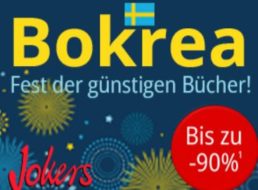 Jokers: „Bokrea Bücherfest“ mit Schnäppchen ab einem Euro