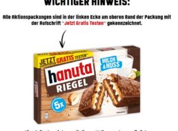 Hanuta-Riegel: Cashback-Aktion bis Ende Juni