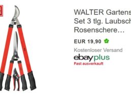 Ebay: Gartenscheren-Set mit drei Jahren Garantie für 19,90 Euro