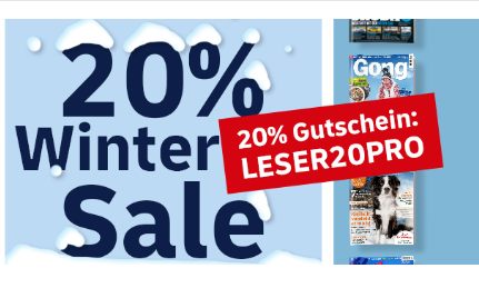 Leserservice: Zeitschriftenabos mit 20 Prozent Rabatt und Prämien