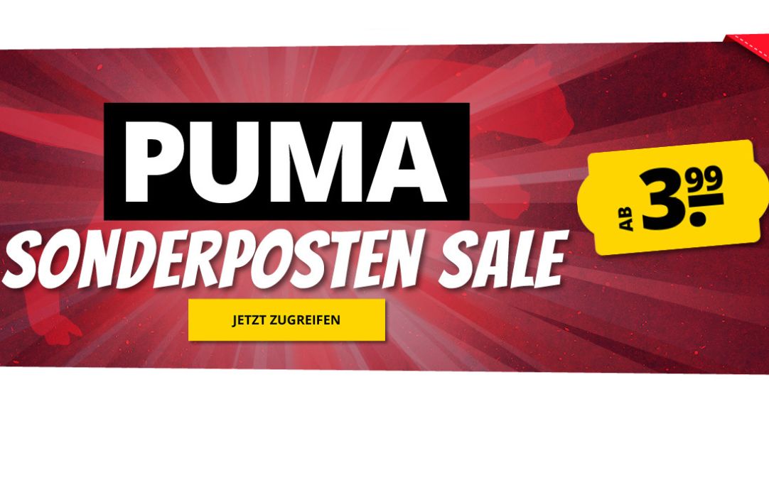 Puma: Neuheiten-Woche bei Sportspar mit Schnäppchen ab 3,99 Euro