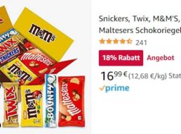 Amazon: Schokoriegelbox mit 1,3 Kilogramm für 16,99 Euro