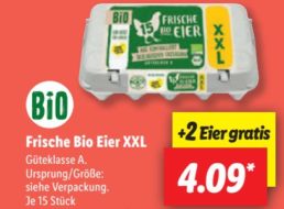 Lidl: Bio-Eier zum Schnäppchenpreis in der XXL-Woche