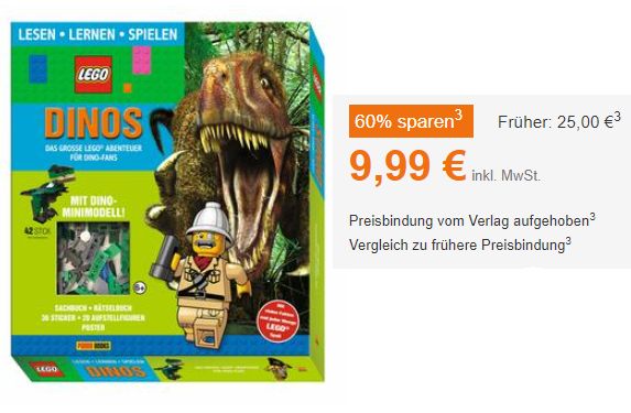 Terrashop: "Lego Dinos - Geschenkbox" für 9,99 statt 25 Euro