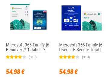 NBB: "Microsoft 365"-Bundles mit Rabatt ab 54,98 Euro