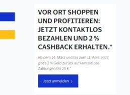 Visa: Cashback-Aktion mit bis zu 50 Cent Gewinn pro Einkauf