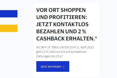 Visa: Cashback-Aktion mit bis zu 50 Cent Gewinn pro Einkauf