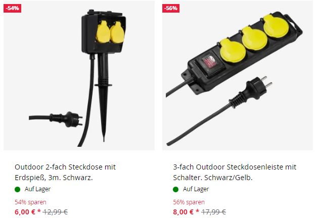 Vivanco: Outdoor-Steckdosen mit Rabatt