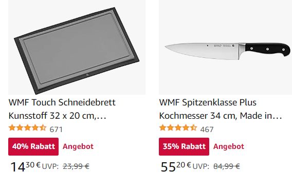 WMF: Sale bei Amazon mit Küchenhelfern ab 7,20 Euro