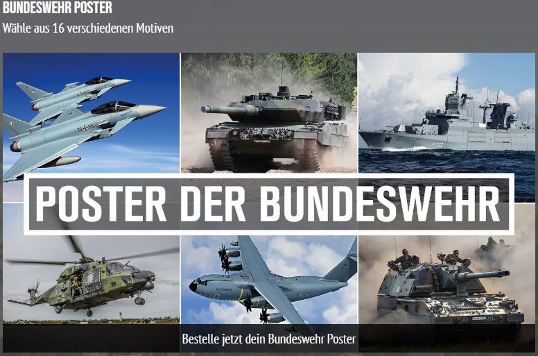 Gratis: Bundeswehr-Poster zum Nulltarif frei Haus