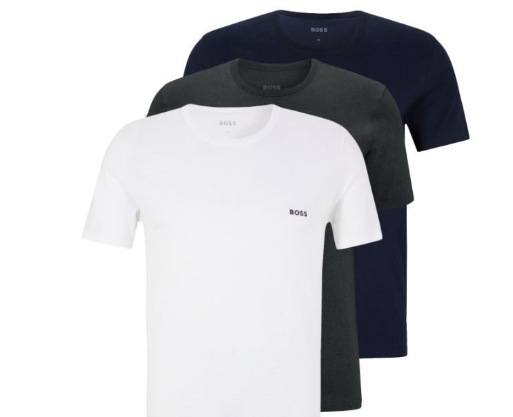 Boss: T-Shirts im Dreierpack für 32,99 Euro