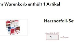 Gratis: Herznotfall-Set zum Nulltarif frei Haus