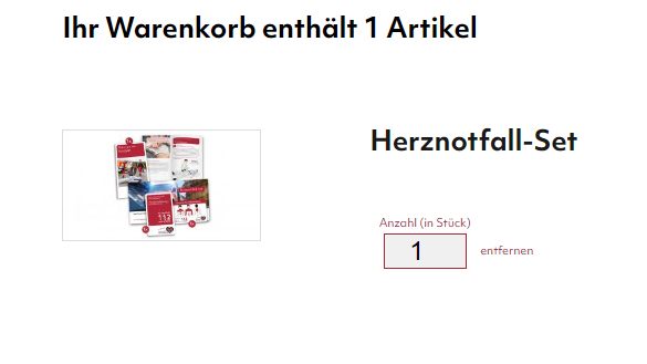 Gratis: Herznotfall-Set zum Nulltarif frei Haus